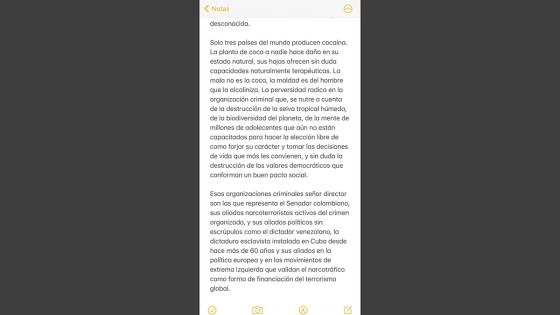 Carta de Luigi Echeverri: mensaje cargado de dardos prende polémica Carta de Luigi Echeverri: mensaje cargado de dardos prende polémica