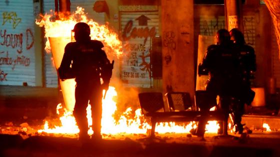 Protestas contra la violencia policial en Colombia