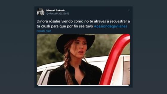 Meme del secuestro de Dínora Rosales a Juan Reyes en Pasión de Gavilanes.