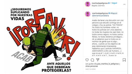 Mensaje de Martina la peligrosa