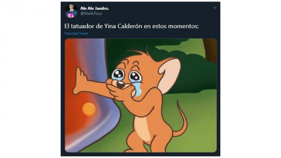 Meme de la nueva cirugía de Yina Calderón.