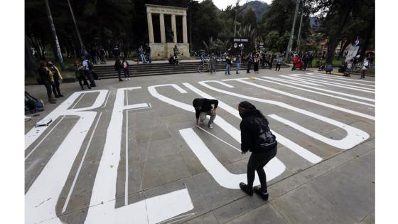 Protesta en Bogotá 21 de septiembre. Protesta en Bogotá 21 de septiembre.