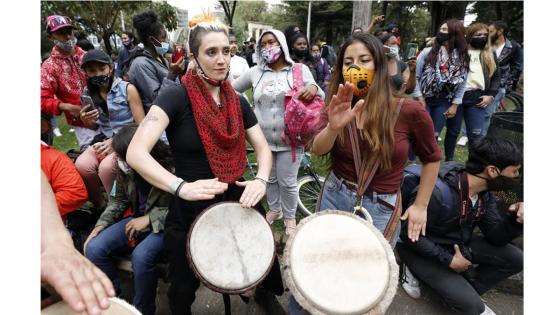 Protesta en Bogotá 21 de septiembre Protesta en Bogotá 21 de septiembre