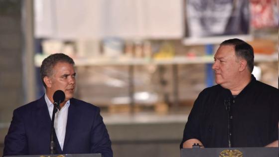 Iván Duque y Mike Pompeo