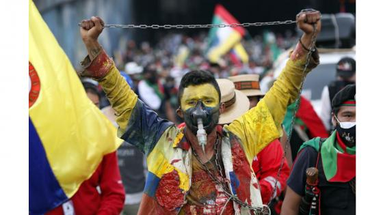 La minga indígena del suroeste de Colombia se toma las calles de Bogotá hoy 19 de septiembre.