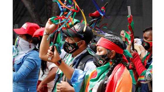 La minga indígena del suroeste de Colombia se toma las calles de Bogotá hoy 19 de septiembre.