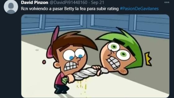 Meme de el reestreno de Yo soy Betty, la fea.