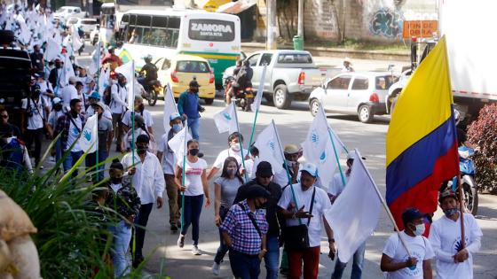 Marcha de peregrinación por la vida y la paz