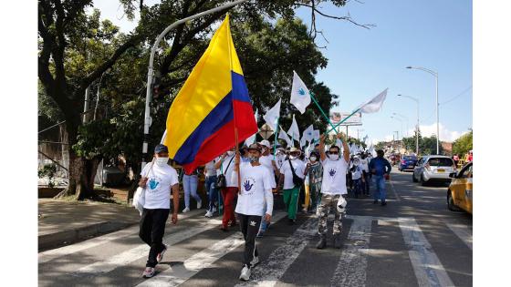 Marcha de peregrinación por la vida y la paz