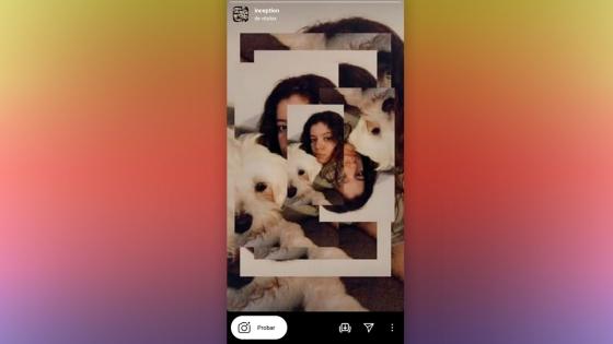 Efectos creativos en Instagram