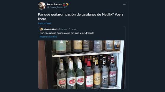 Meme de la salida de Pasión de Gavilanes de Netflix.