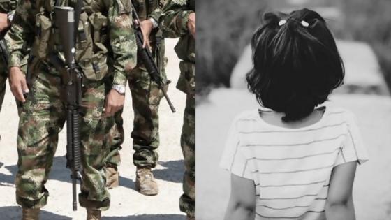 Menores víctimas del Ejército