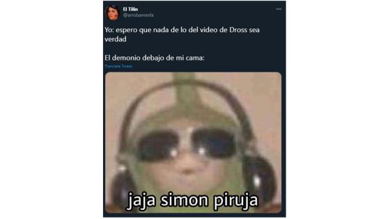 Meme del video de Dross. Meme del video de Dross.