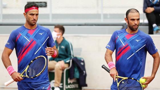 Juan sebastián Cabal y robert farah en roland garros