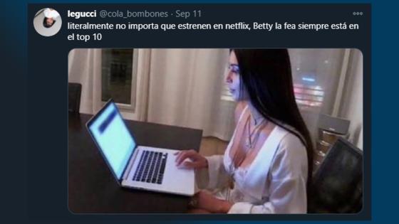 Meme de el reestreno de Yo soy Betty, la fea.