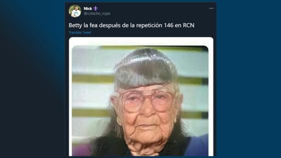 Meme de el reestreno de Yo soy Betty, la fea.