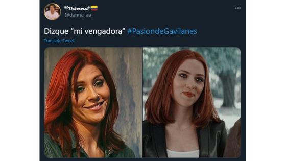 Meme de la reaparición de Dínora Rosales en Pasión de Gavilanes.