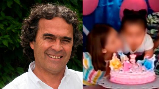 Sergio Fajardo niña que apagó la vela de su hermana