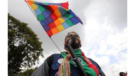 La minga indígena del suroeste de Colombia se toma las calles de Bogotá hoy 19 de septiembre.