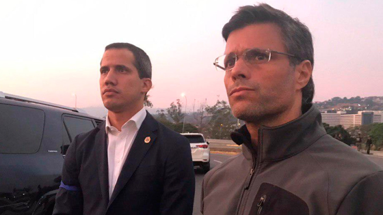 Leopoldo López y Juan Guaidó