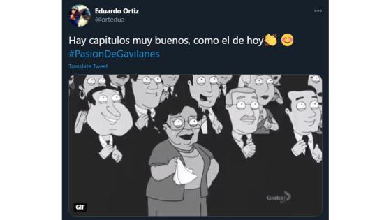 Meme de la reaparición de Dínora Rosales en Pasión de Gavilanes.