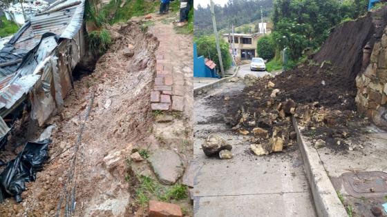 Deslizamiento e inundación en Usme Deslizamiento e inundación en Usme