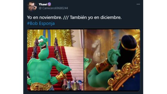 Meme del estreno de Bob Esponja al rescate. Meme del estreno de Bob Esponja al rescate.