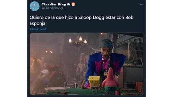 Meme del estreno de Bob Esponja al rescate.