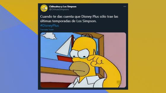 Meme de ‘Los Simpson’ en Disney+. Meme de ‘Los Simpson’ en Disney+.