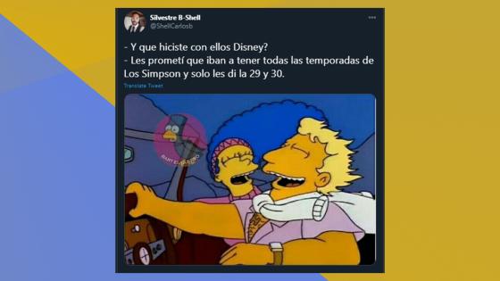 Meme de ‘Los Simpson’ en Disney+. Meme de ‘Los Simpson’ en Disney+.