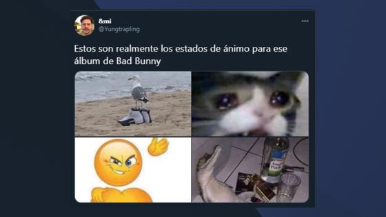 Memes del nuevo álbum de Bad Bunny.