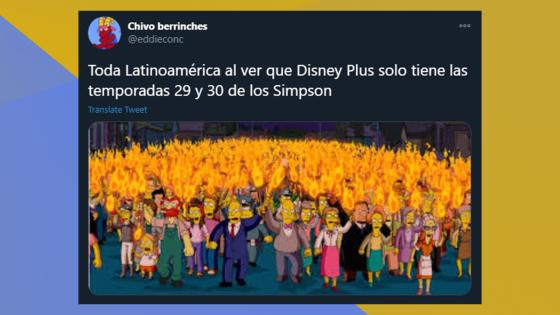 Meme de ‘Los Simpson’ en Disney+.