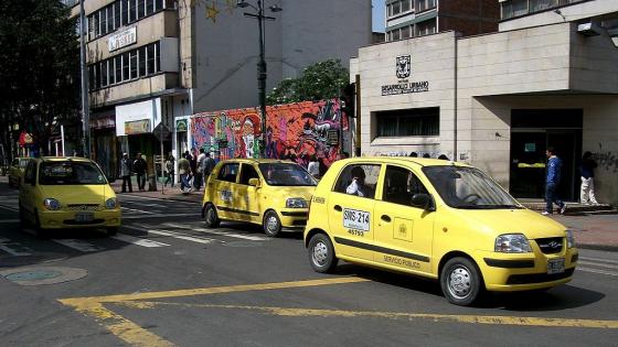 Puntos de concentración del paro de taxistas en Bogotá