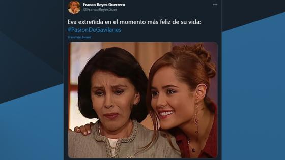 Meme del matrimonio de Juan Reyes y Norma Elizondo en ‘Pasión de Gavilanes’.