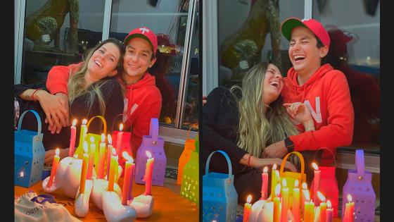 Sebastián Vega y su esposa