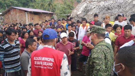 Desplazamiento indígena en Bahía Solano por escalada de violencia