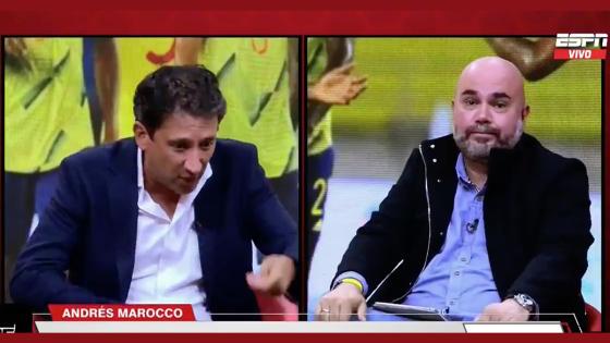 Nueva discusión al aire de Andrés Marocco en Espn