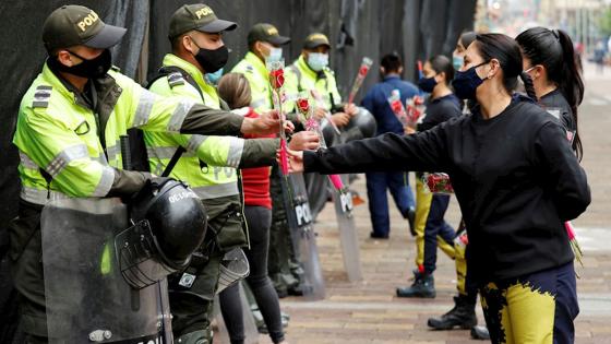 Trabajadores del sector de San Victorino