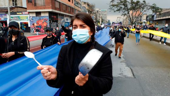 Trabajadores del sector de San Victorino