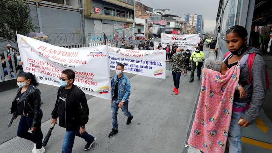 Trabajadores del sector de San Victorino Trabajadores del sector de San Victorino