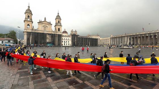 Trabajadores del sector de San Victorino