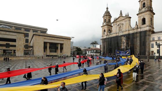 Trabajadores del sector de San Victorino