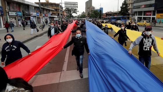 Trabajadores del sector de San Victorino