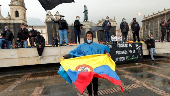 Trabajadores del sector de San Victorino