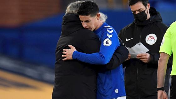 Carlo Ancelotti y James Rodríguez