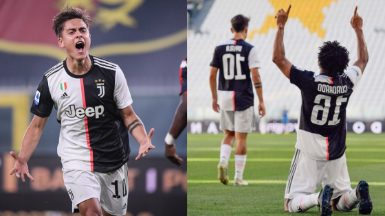 Paulo Dybala y Juan Guillermo Cuadrado