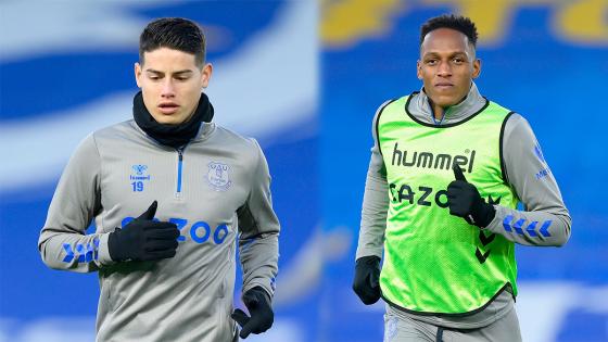 James Rodríguez y Yerry Mina