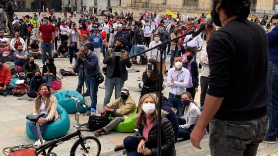 Concejo de Bogotá sesionó en la Plaza de Bolívar y escuchó a ciudadanos