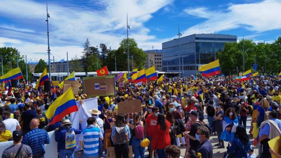 Continuan las manifestaciones de colombianos en el exterior Continuan las manifestaciones de colombianos en el exterior