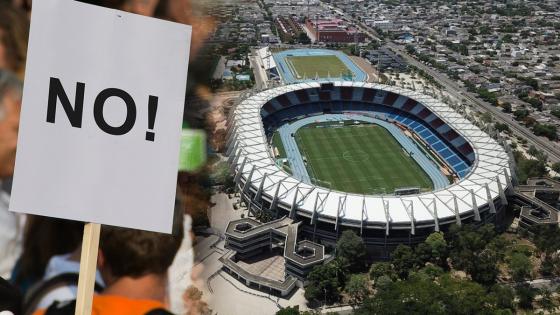 Tensión en Barranquilla por plantón en rechazo a la selección Colombia